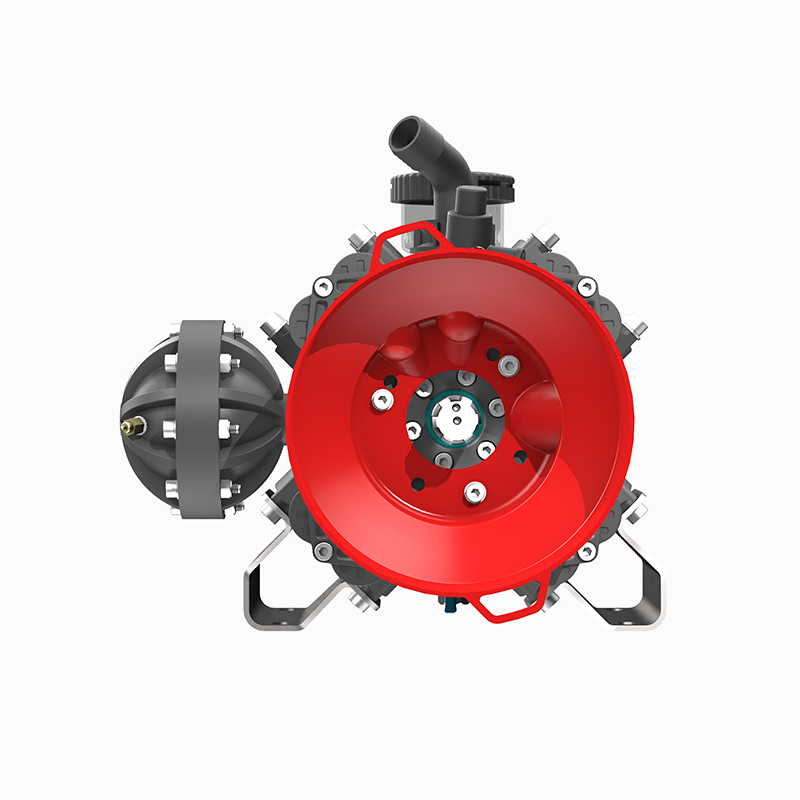 360° MTS-496 D - Pompe Droite à 4 Membranes